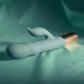 Evolved THE SHIMMY - Green USB Rechargeable Thrusting Rabbit Vibrator
