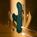 Evolved HEART OF GOLD - Green USB Rechargeable Rabbit Vibrator