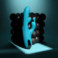Evolved BUNNY TAPPER - Blue 20 cm USB Rechargeable Rabbit Vibrator with Flicking Shaft