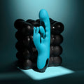 Evolved BUNNY TAPPER - Blue 20 cm USB Rechargeable Rabbit Vibrator with Flicking Shaft