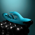 Evolved BUNNY TAPPER - Blue 20 cm USB Rechargeable Rabbit Vibrator with Flicking Shaft