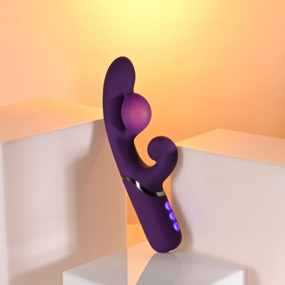 Evolved PLEASURE PUFF - Purple 24.1 cm Inflatable Rabbit Vibrator