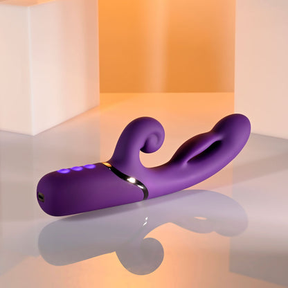 Evolved PLEASURE PUFF - Purple 24.1 cm Inflatable Rabbit Vibrator