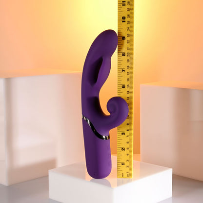 Evolved PLEASURE PUFF - Purple 24.1 cm Inflatable Rabbit Vibrator