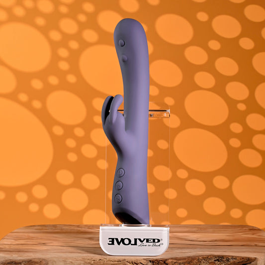 Evolved POPPIN GOOD TIME - Purple 20 cm Rabbit Vibrator
