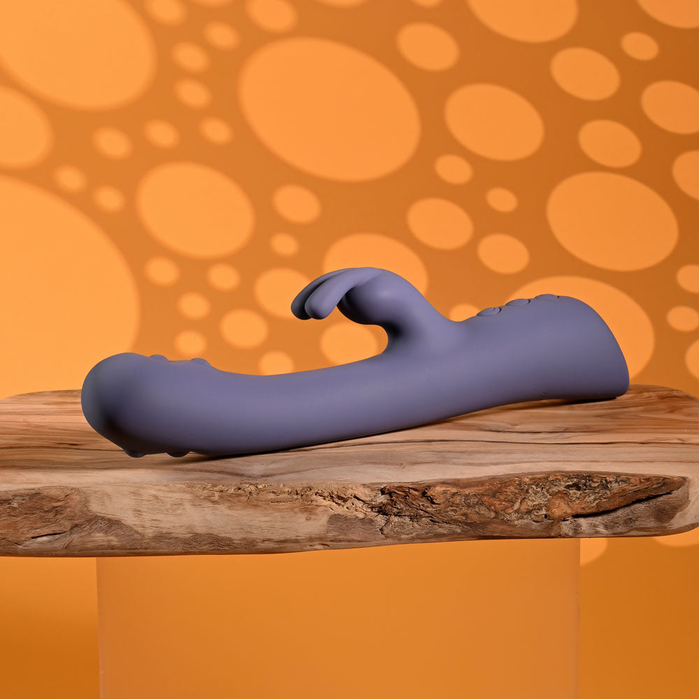 Evolved POPPIN GOOD TIME - Purple 20 cm Rabbit Vibrator