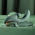 Evolved SPIRAL CHARM - Green 18 cm USB Rechargeable Rabbit Vibrator
