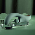 Evolved SPIRAL CHARM - Green 18 cm USB Rechargeable Rabbit Vibrator