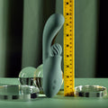 Evolved SPIRAL CHARM - Green 18 cm USB Rechargeable Rabbit Vibrator