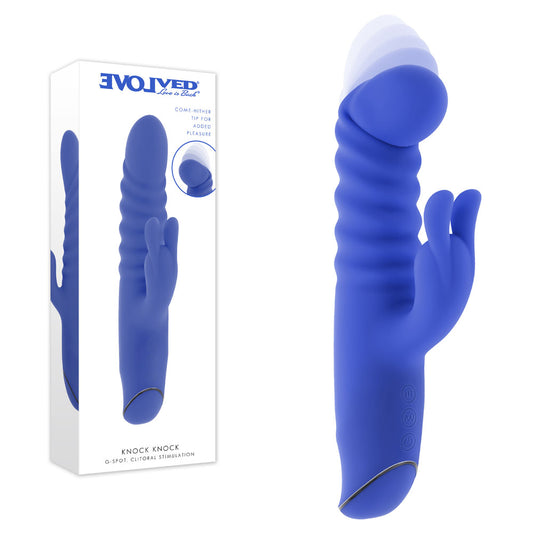 Evolved KNOCK KNOCK - Purple 22.9 cm Rabbit Vibrator