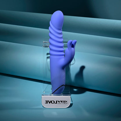 Evolved KNOCK KNOCK - Purple 22.9 cm Rabbit Vibrator