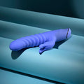Evolved KNOCK KNOCK - Purple 22.9 cm USB Rechargeable Rabbit Vibrator with Flicking Head