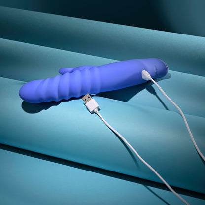 Evolved KNOCK KNOCK - Purple 22.9 cm Rabbit Vibrator