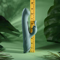 Evolved SATIN SWIRL - Green 23 cm USB Rechargeable Rabbit Vibrator with Swirling Head
