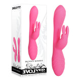 Evolved Bunny Kisses - Pink 20 cm USB Rechargeable Rabbit Vibrator - Image 1