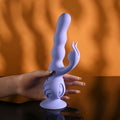 Evolved WIGGLY BUNNY - Purple USB Rechargeable Rabbit Vibrator with Suction Base