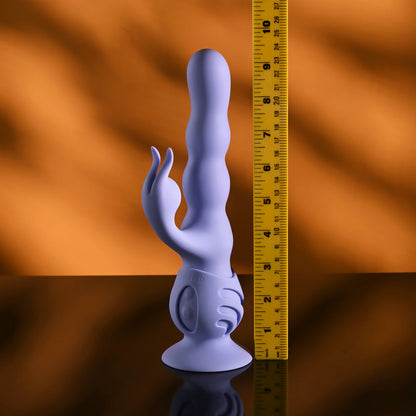 Evolved WIGGLY BUNNY - Purple Rabbit Vibrator with Suction Base