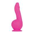 Evolved Ballistic - Pink 19 cm USB Rechargeable Vibrating Dong with Balls Motor & Remote