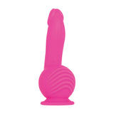 Evolved Ballistic - Pink 19 cm USB Rechargeable Vibrating Dong with Balls Motor & Remote - Image 5