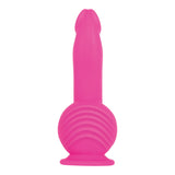 Evolved Ballistic - Pink 19 cm USB Rechargeable Vibrating Dong with Balls Motor & Remote - Image 7