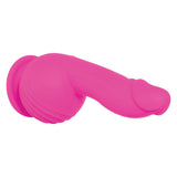 Evolved Ballistic - Pink 19 cm USB Rechargeable Vibrating Dong with Balls Motor & Remote - Image 8