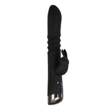 Evolved Rapid Rabbit - Black 25.4 cm USB Rechargeable Thrusting Rabbit Vibrator - Image 2