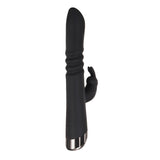 Evolved Rapid Rabbit - Black 25.4 cm USB Rechargeable Thrusting Rabbit Vibrator - Image 5