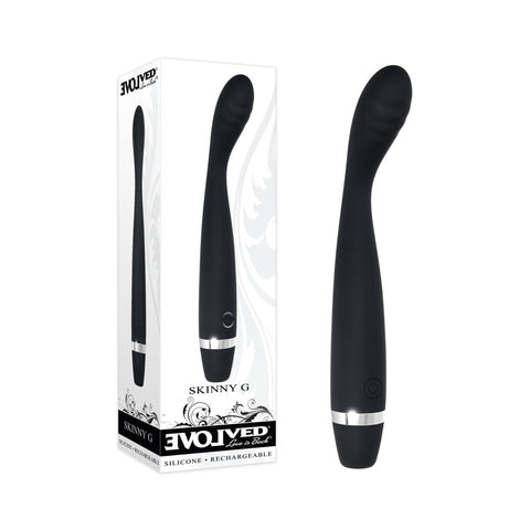 Evolved Skinny G - Black 17.8 cm USB Rechargeable Vibrator - Image 1
