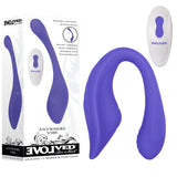 Evolved ANYWHERE VIBE - Purple USB Rechargeable Flexible Vibe with Remote - Image 1
