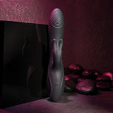 Evolved RABBIT HOLE - Black 21.2 cm USB Rechargeable Rabbit Vibrator - Image 3