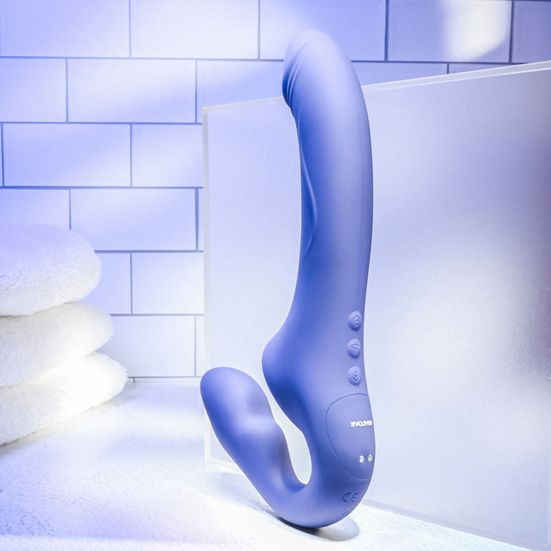 Evolved 2 BECOME 1 - Purple 23.5 cm Strapless Strap-On