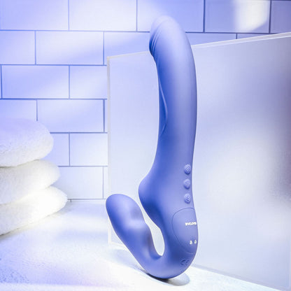 Evolved 2 BECOME 1 - Purple 23.5 cm Strapless Strap-On