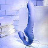 Evolved 2 BECOME 1 - Purple 23.5 cm USB Rechargeable Strapless Strap-On with Remote - Image 5