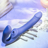 Evolved 2 BECOME 1 - Purple 23.5 cm USB Rechargeable Strapless Strap-On with Remote - Image 6