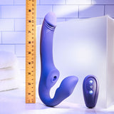 Evolved 2 BECOME 1 - Purple 23.5 cm USB Rechargeable Strapless Strap-On with Remote - Image 7
