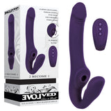 Evolved 2 BECOME 1 - Purple 23.5 cm USB Rechargeable Strapless Strap-On with Remote - Image 1