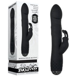 Evolved BODACIOUS BUNNY - Black 22.9 cm USB Rechargeable Rabbit Vibrator - Image 1