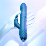 Evolved BODACIOUS BUNNY - Black 22.9 cm USB Rechargeable Rabbit Vibrator - Image 7