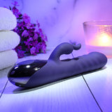 Evolved RASCALLY RABBIT - Purple 22.9 cm USB Rechargeable Rabbit Vibrator - Image 3