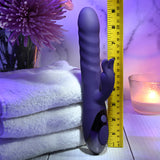 Evolved RASCALLY RABBIT - Purple 22.9 cm USB Rechargeable Rabbit Vibrator - Image 6