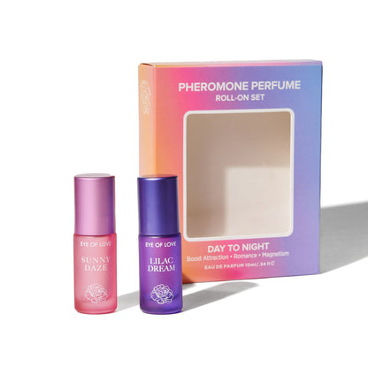 Eye Of Love Love In Bloom Pheromone Perfume Roll-On Set - Day to Night