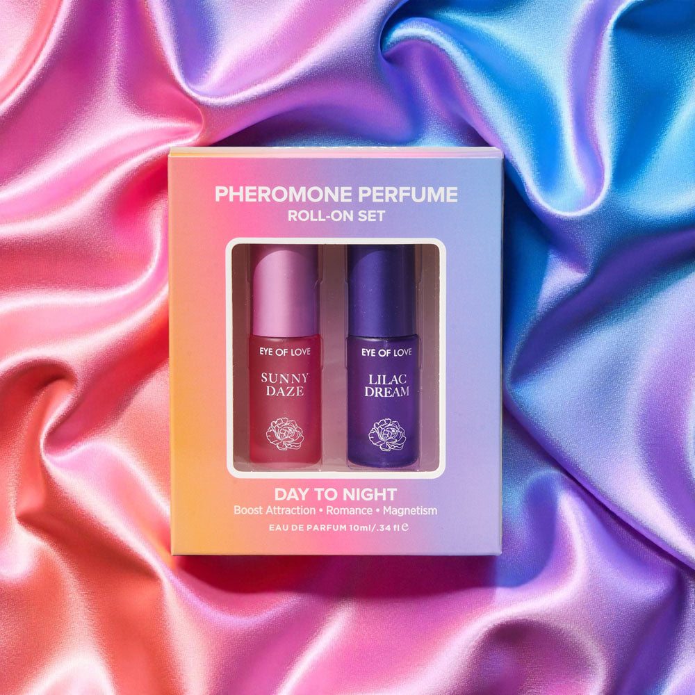 Eye Of Love Love In Bloom Pheromone Perfume Roll-On Set - Day to Night