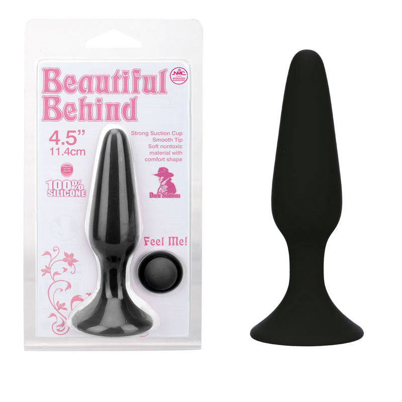 Beautiful Behind - Black 11.5 cm Butt Plug - Image 1