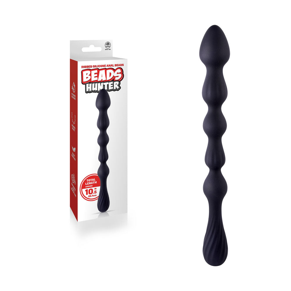 Beads Hunter - Black - Black 26.7 cm Anal Beads - Image 1
