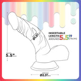 Jellido 14cm Curved Dildo - Clear Coloured 14 cm Dildo - Image 3