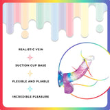 Jellido 14cm Curved Dildo - Clear Coloured 14 cm Dildo - Image 4