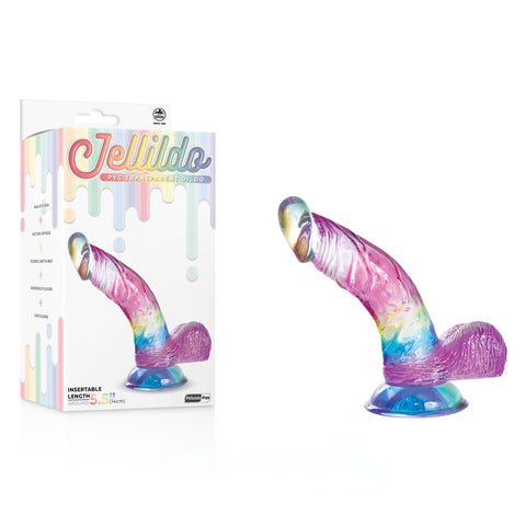 Jellido 14cm Curved Dildo - Clear Coloured 14 cm Dildo - Image 1