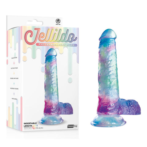 Jellido 15.2cm Dildo - Clear Coloured 15.2 cm Dildo - Image 1