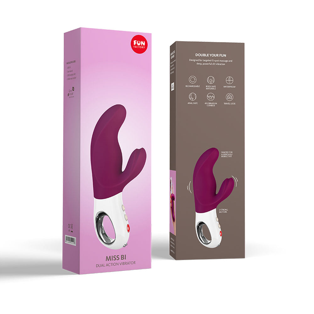 Fun Factory MISS BI grape 17 cm USB Rechargeable Rabbit Vibrator