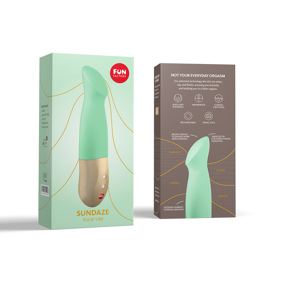 Fun Factory SUNDAZE pistachio Green 17.5 cm Thrusting Vibrator